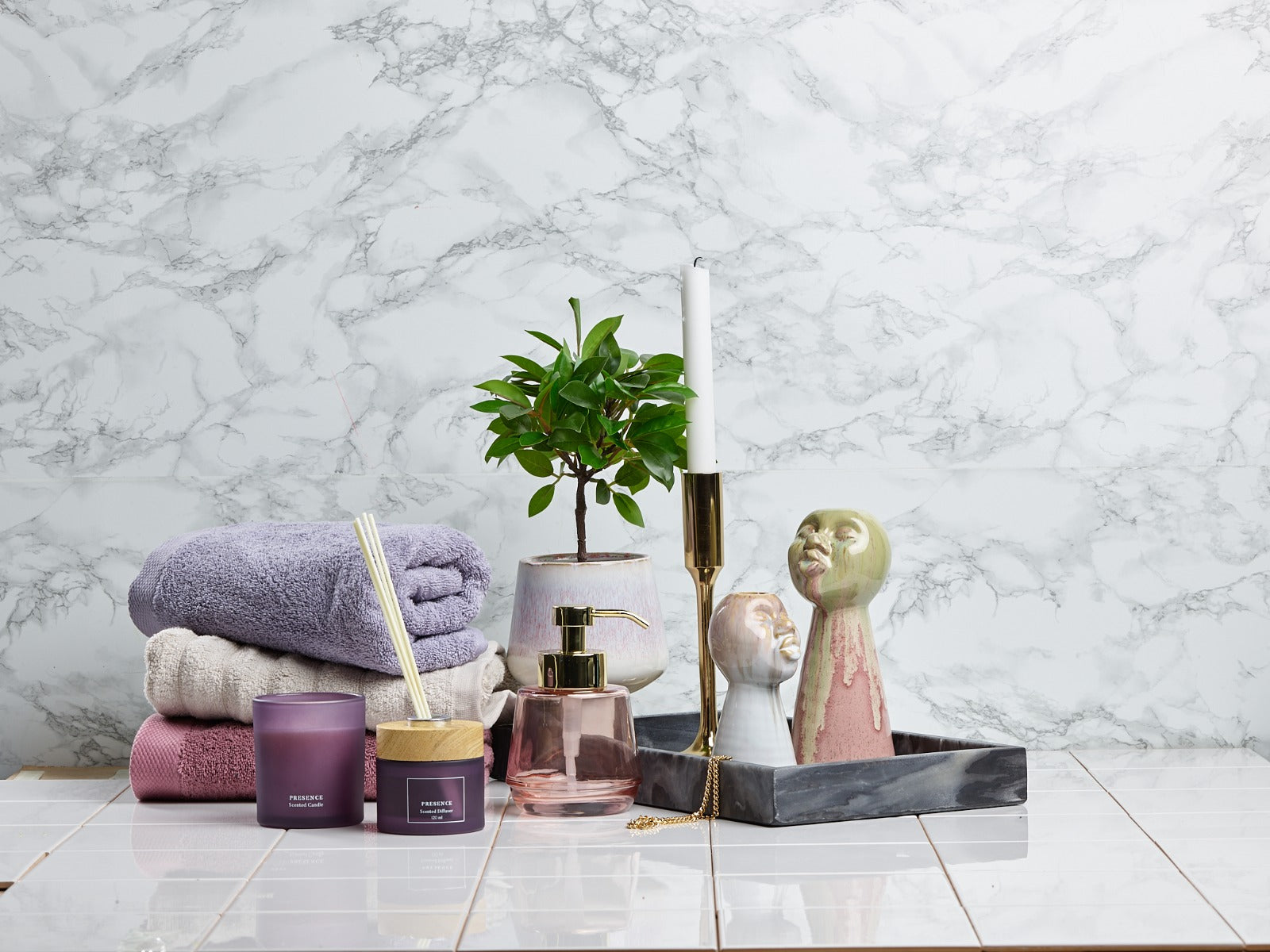 Bahne Interior bakke, marmor - grå - Bahne